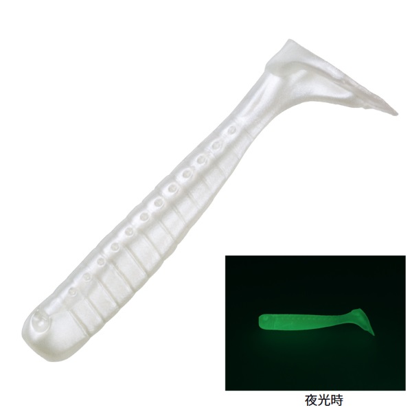 カマスハンターシャッド(グローパールホワイト)